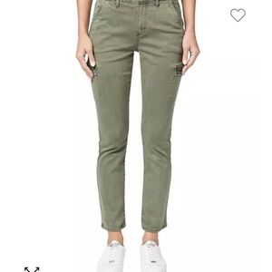 Paige Jolie Skinny Cargo Pants in Vintage Ivy Green size 28